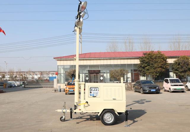 翔工的照明燈車，哪里需要哪里搬